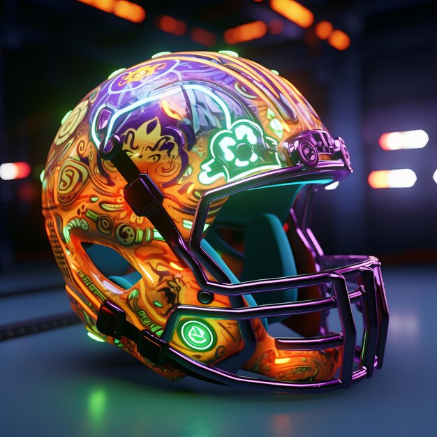 Sacred Night Clash Unveiling a Stylized Sugar Skull Logo on a Helmet in Unreal Engine