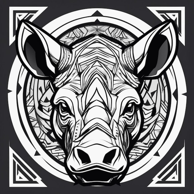 Sacred Tribal Rhino An Icon of Resilience and Power