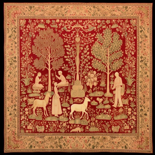 Sacrificial Traditions Tapestry Eid UlAdha Background Image