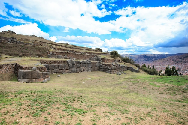 Sacsayhuaman Inca archeologische vindplaats in Cusco Peru