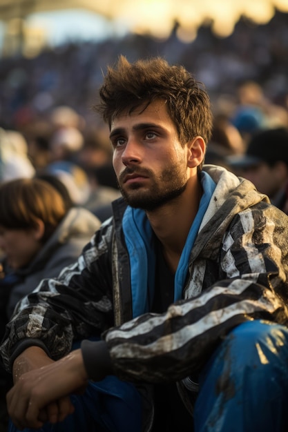 Sad Argentine beach soccer fans