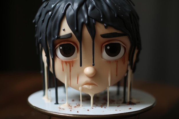 Sad boy cake Generate ai