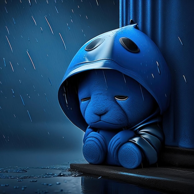 Sad boy scared anxiety depression sad blue monday