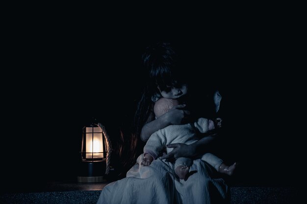 Premium AI Image  The house of dolls is a horror movie that is now open to  the public