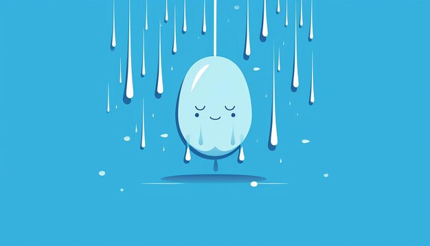 Sad and happy 2d vector art