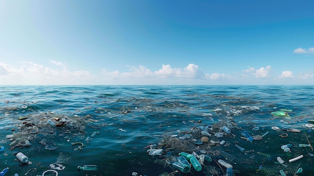 Foto la triste realtà dell'inquinamento marino