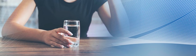 sad woman hand water