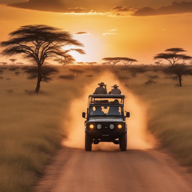 safari in afrika 2 0 de mei 2 0 1 7 groep mensen die in de wilde natuur wandelen in safari i