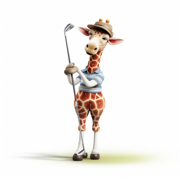 Photo safari swing a whimsical giraffe's golfing fantasia