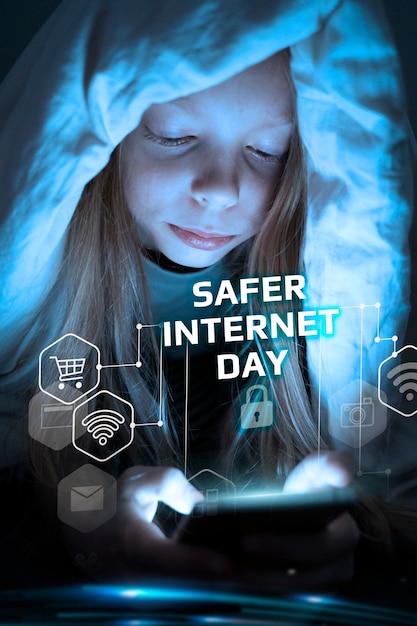 Photo safer internet day collage