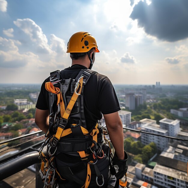 Safety First Construction Worker in Full Gear