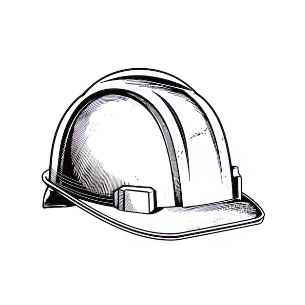 safety helmet on isolated white background labor day labor worker