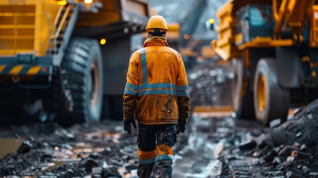 Safety inspection at a mining site with focus on equipment and procedures