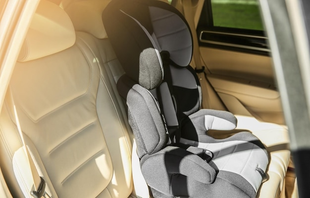 Photo safety seat for baby in car