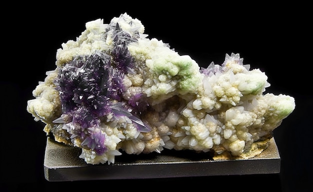 Safflorite is rare precious natural geological stone on gradient background in low key isolate