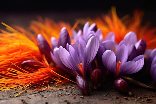 Photo saffron cooking spice