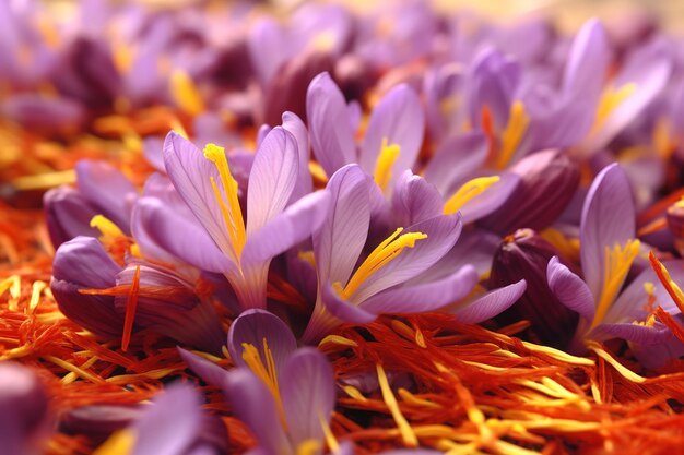 Photo saffron cooking spice