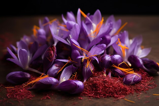 Photo saffron cooking spice