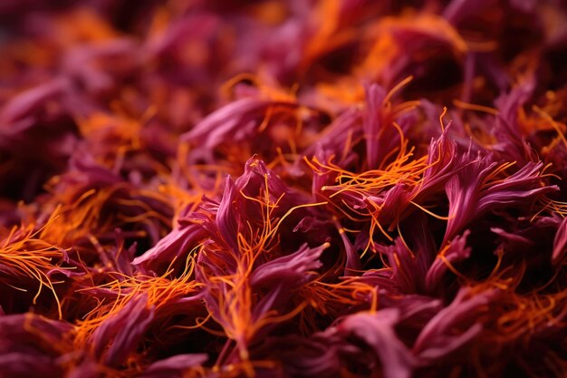 Photo saffron spice as background