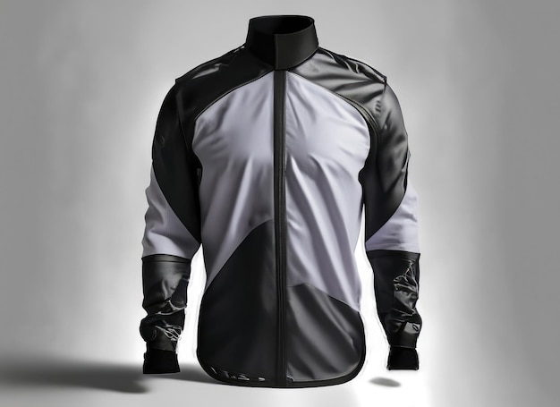 Безопасная байкерская рубашка для дизайна макет белого твердого фона AI Generated
