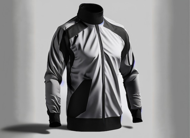 Photo safty biker shirt for design mockup white solid background ai generated