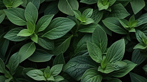 Sage Leaves Background Image AI Generated