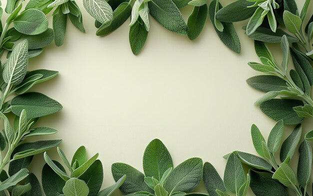 Sage leaves medical herbs good for natural health care Generative AI