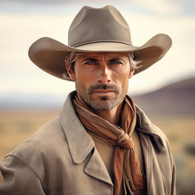 Sagebrush Serenade Een dappere cowboy midden in de majestueuze bergen van Wyoming