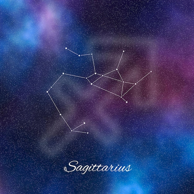 Foto segno zodiacale sagittario simbolo del sagittario