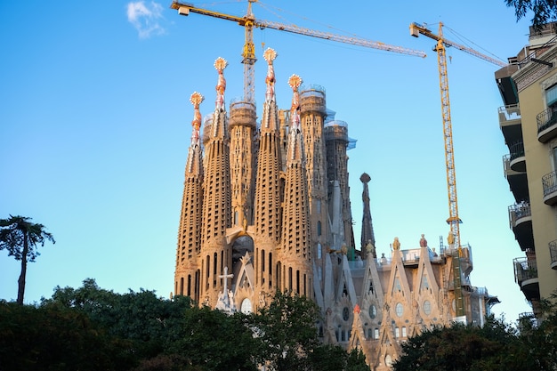 Sagrada Familia Cathedral in Barcelona in Spain. 16.11.2019