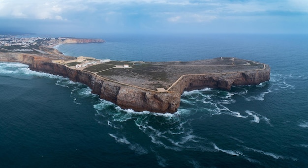 Sagres Fortress on cape in Portugal