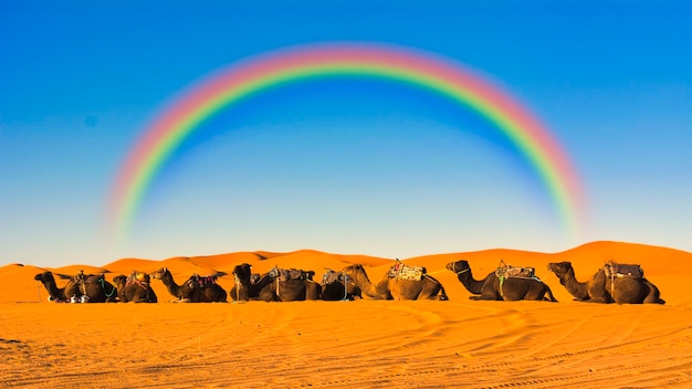 The sahara desert in morocco