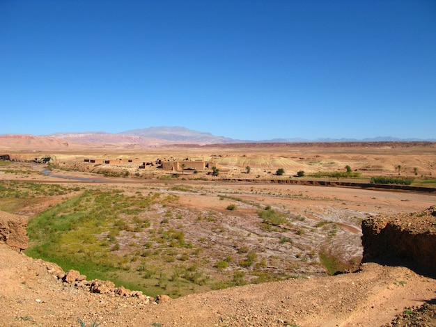 Photo sahara desert in ouarzazate, morocco