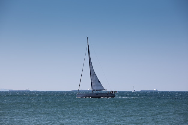 Sailboat at the Adriatic sea