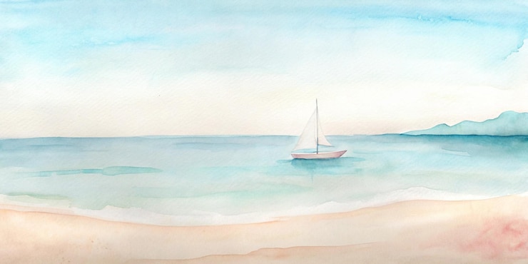 Photo a sailboat on the beach in the water