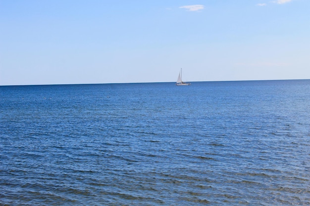 Sailboat in the Black sea