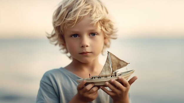 Premium AI Image Sailboat Childrens Style premium-ai-image-sailboat-childrens-style