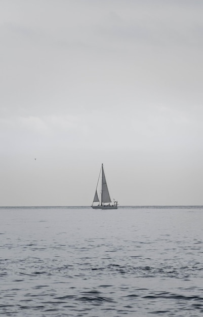 Sailboat heading out to Sea