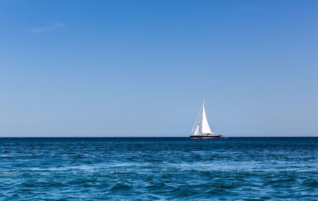 Sailboat in the ocean