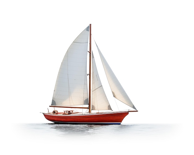 Photo sailboat on white background