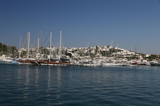 Sailboats in Bodrum Marina