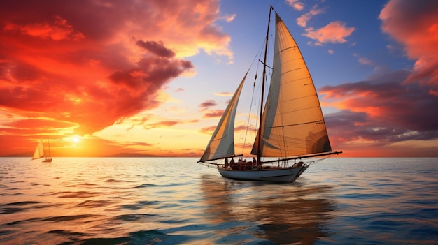 Sailboats kayaks and watercraft background