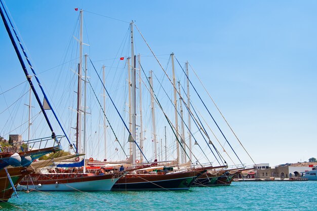 Sailing boats at the harbor