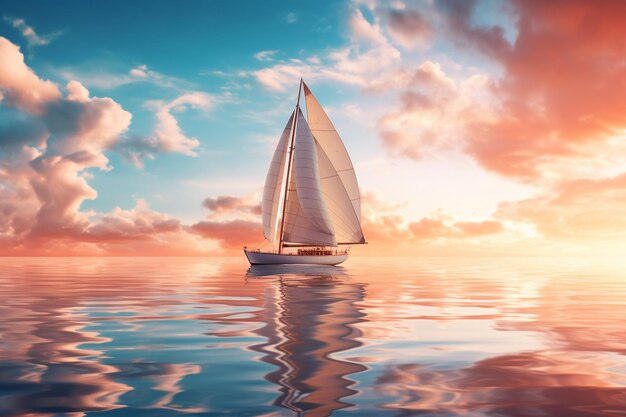 Photo sailing serenity