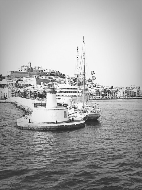sailing ship in harbor