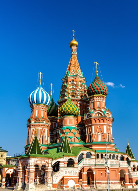 ロシア連邦、モスクワの赤の広場にある聖ワシリイ大聖堂
