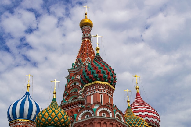Разноцветные купола Василия Блаженного, Москва, Россия