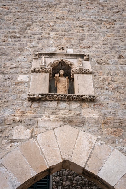 Saint Blaise Sculpture Dubrovnik oude stad Kroatië