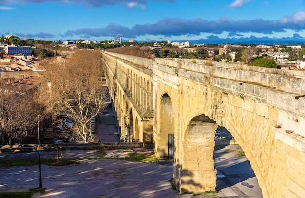 Saint clement aqueduct in montpellier france