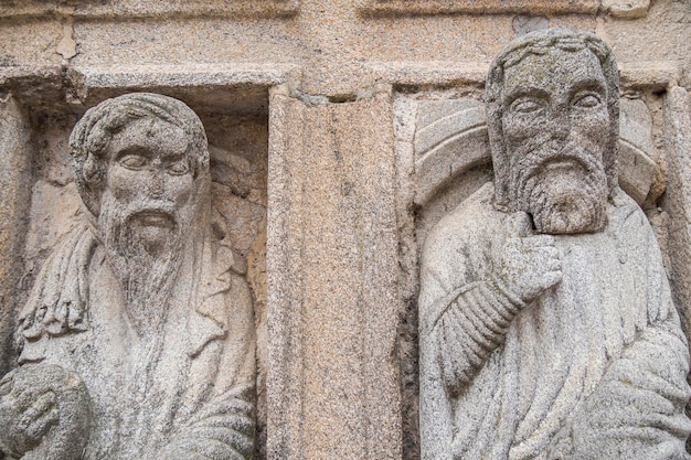 Saint Door detail van de kathedraal van Santiago de Compostela in Quintana square Santiago de Compostela Spain